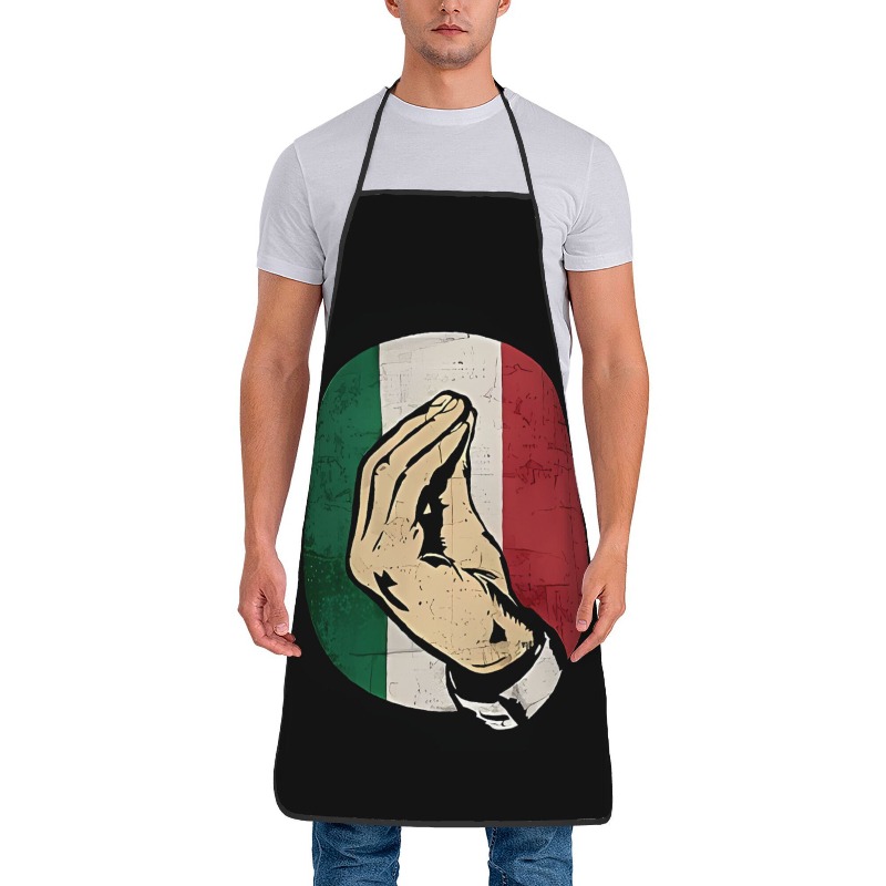 Home Cooking In Italian - 1 delantal sin mangas con logotipo