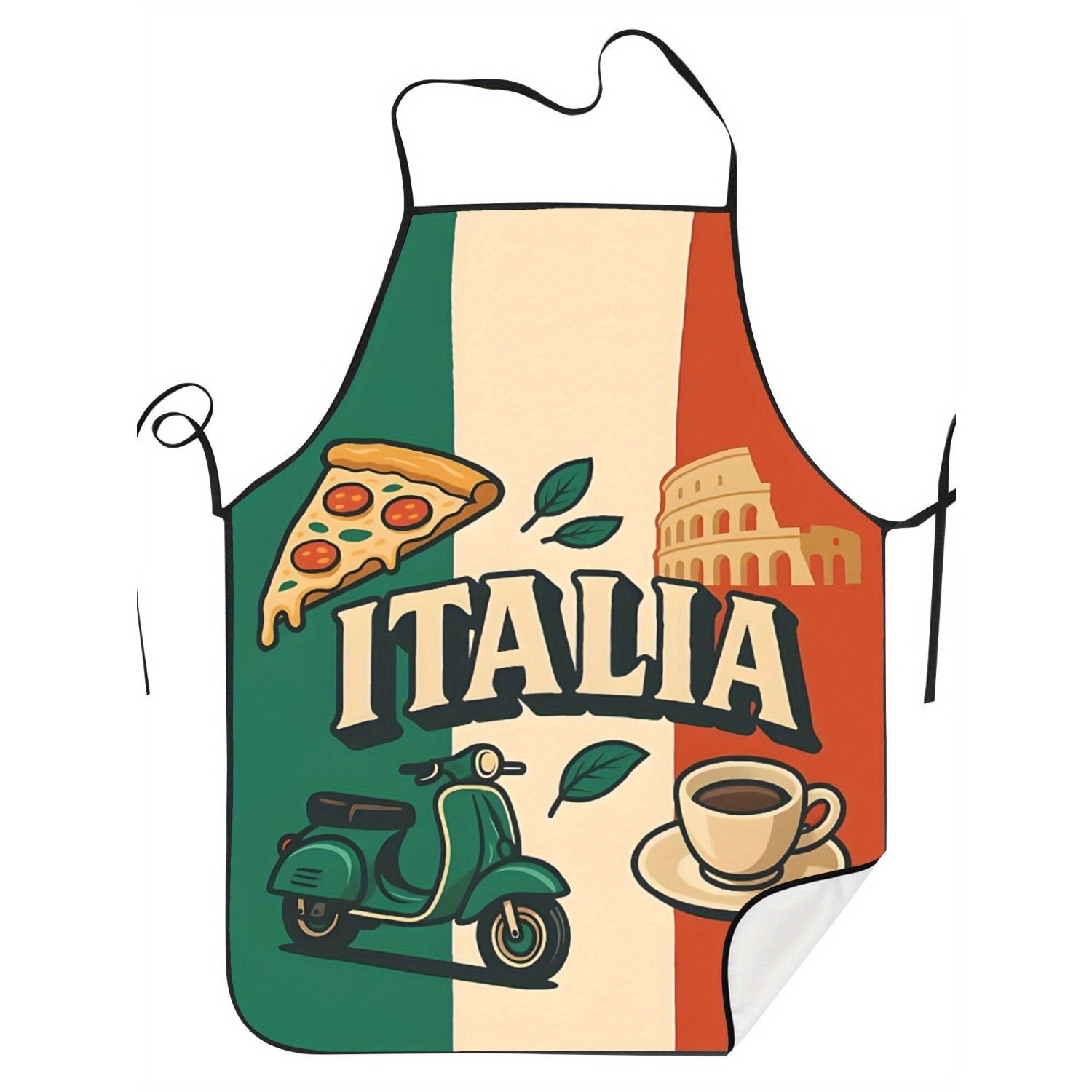 Home Cooking In Italian - Delantal de Cocina Retro con Diseño