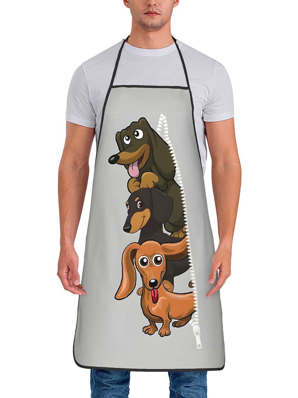 Home Cooking Dog Food - 1 delantal de cocina con estampado