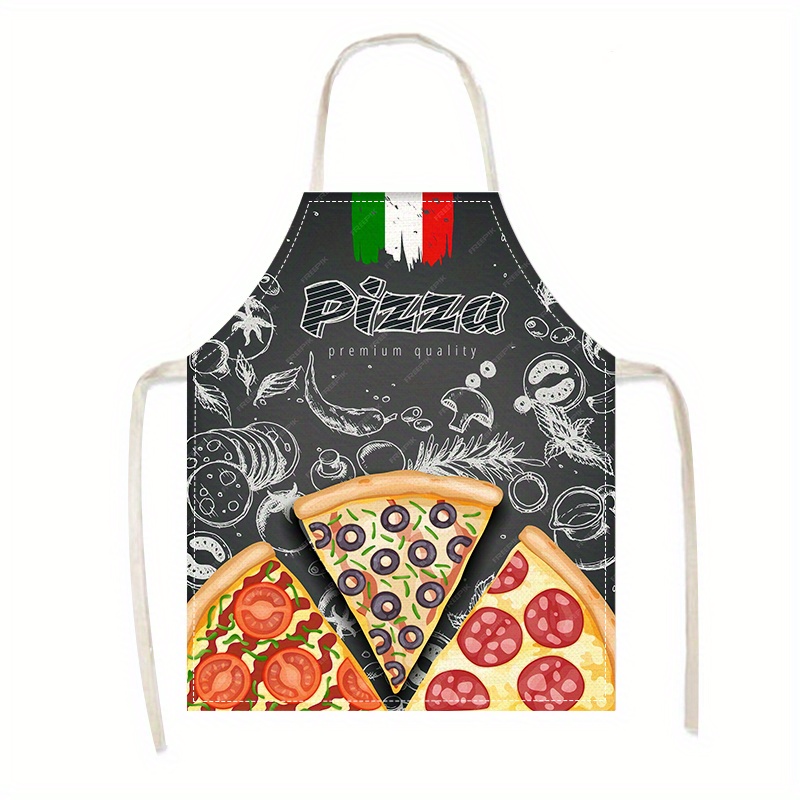 Delantal de Lino con Estampado - Home Cooking In Italian reseña y precio