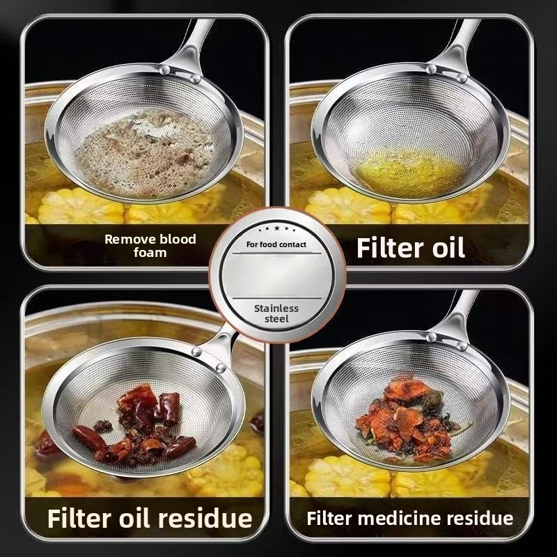 Espátula de cocina de acero in - Home Cooking Oil Filter reseña y precio