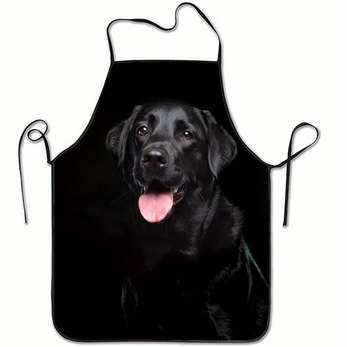 1 delantal negro con estampado - Home Cooking Dog Food reseña y precio