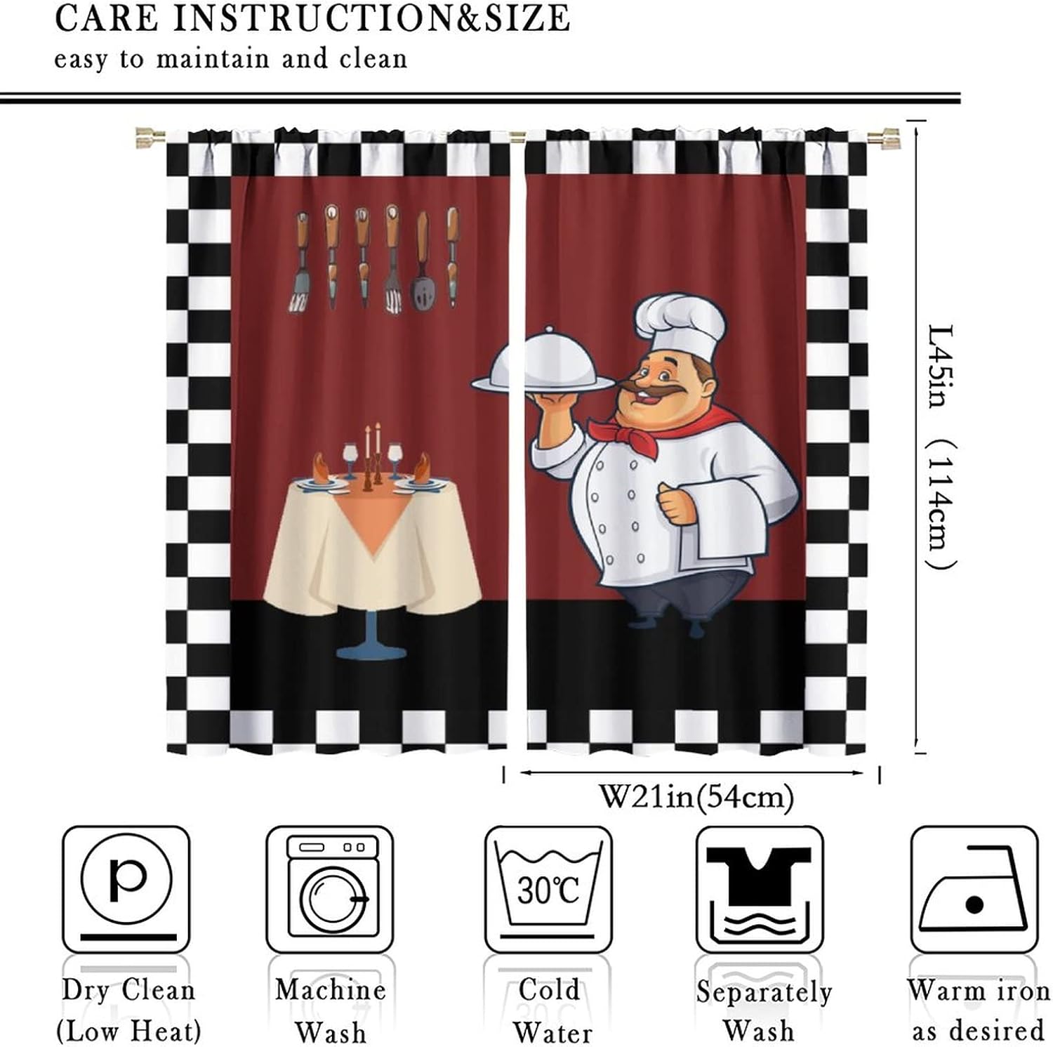 Cortinas de cocina Fat Chef, c - Home Cooking Youtube reseña y precio