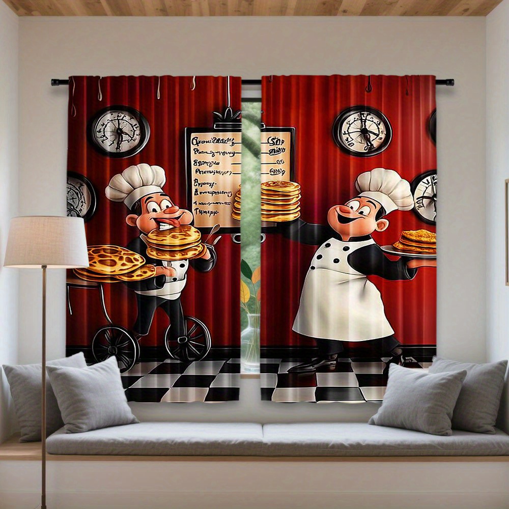 Cortinas Opacas con Estampado  - Home Cooking Youtube reseña y precio