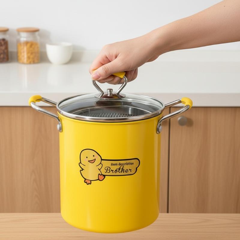 Olla para freír de 2/3L, olla  - Home Cooking Oil Filter reseña y precio