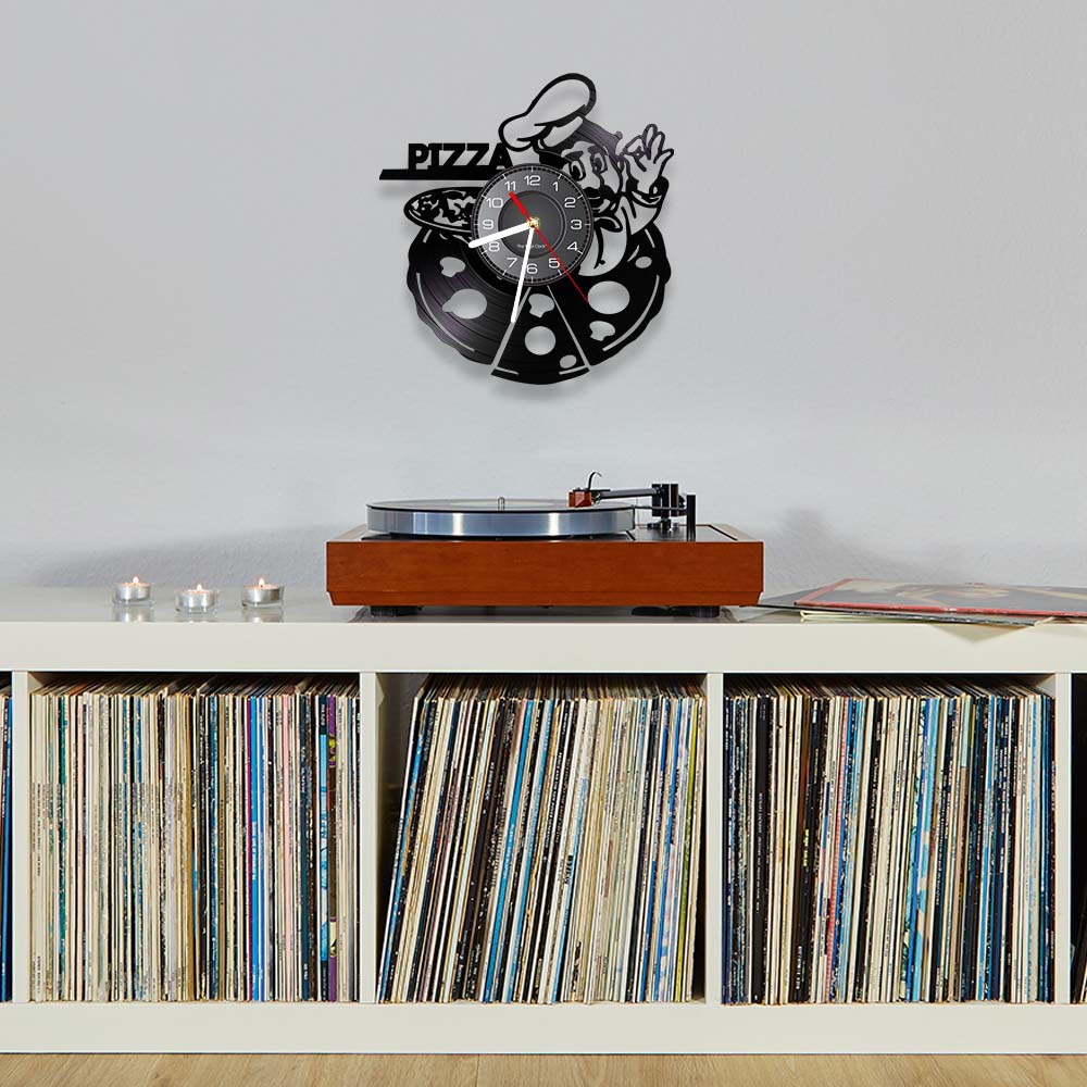 Reloj de pared con disco de vi - Home Cooking In Italian reseña y precio
