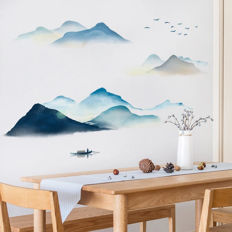 Pegatinas de pared de montaña  - Home Cooking Chinese reseña y precio