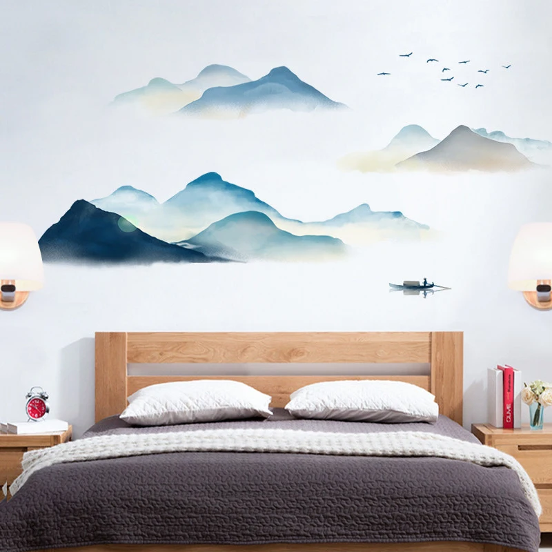 Pegatinas de pared de montaña  - Home Cooking Chinese reseña y precio