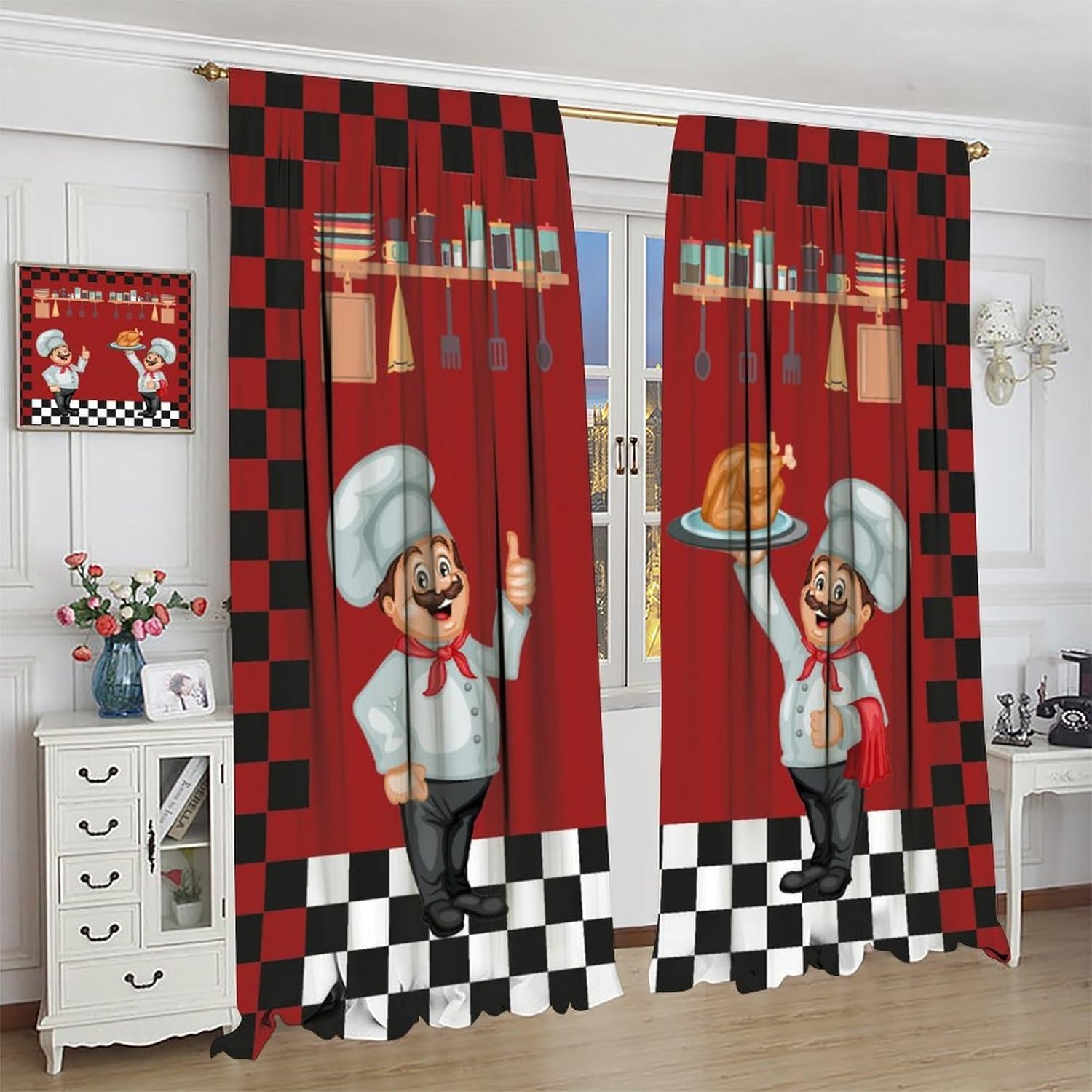 Cortinas de cocina de chef, co - Home Cooking Youtube reseña y precio