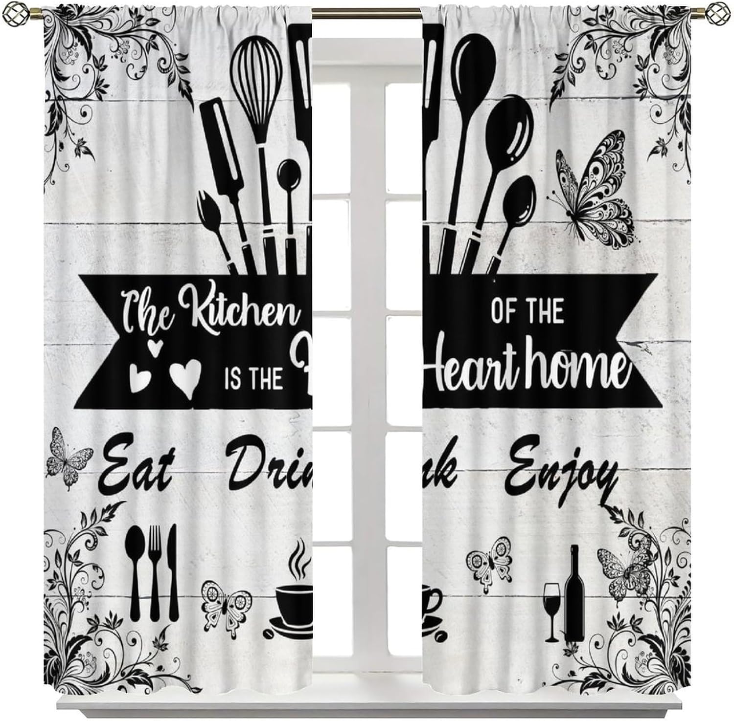 Cortinas Rústicas Estilo Granj - Home Cooking Youtube reseña y precio