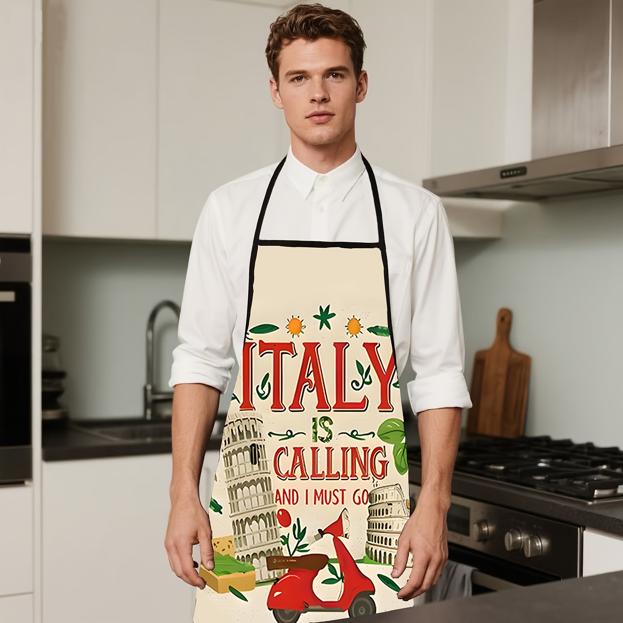 Delantal de 1 pieza con temáti - Home Cooking In Italian reseña y precio